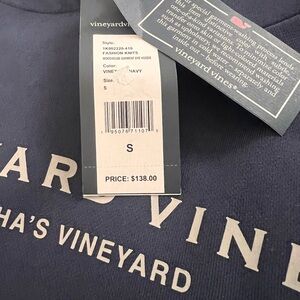NWT Vineyard Vines Navy and White BRAND NEW RARE MARTHAS VINEYARD Hoodie